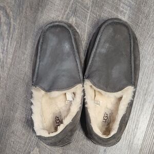 UGG Men's Charcoal Loafers with Cream Lining